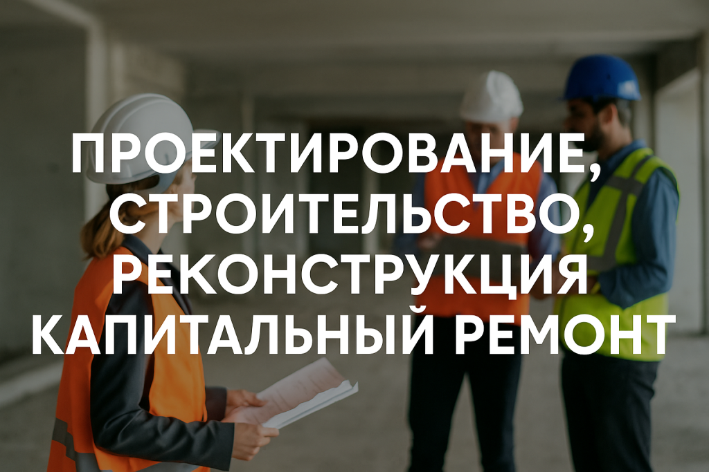 Проектирование, строительство, реконструкция, капитальный ремонт